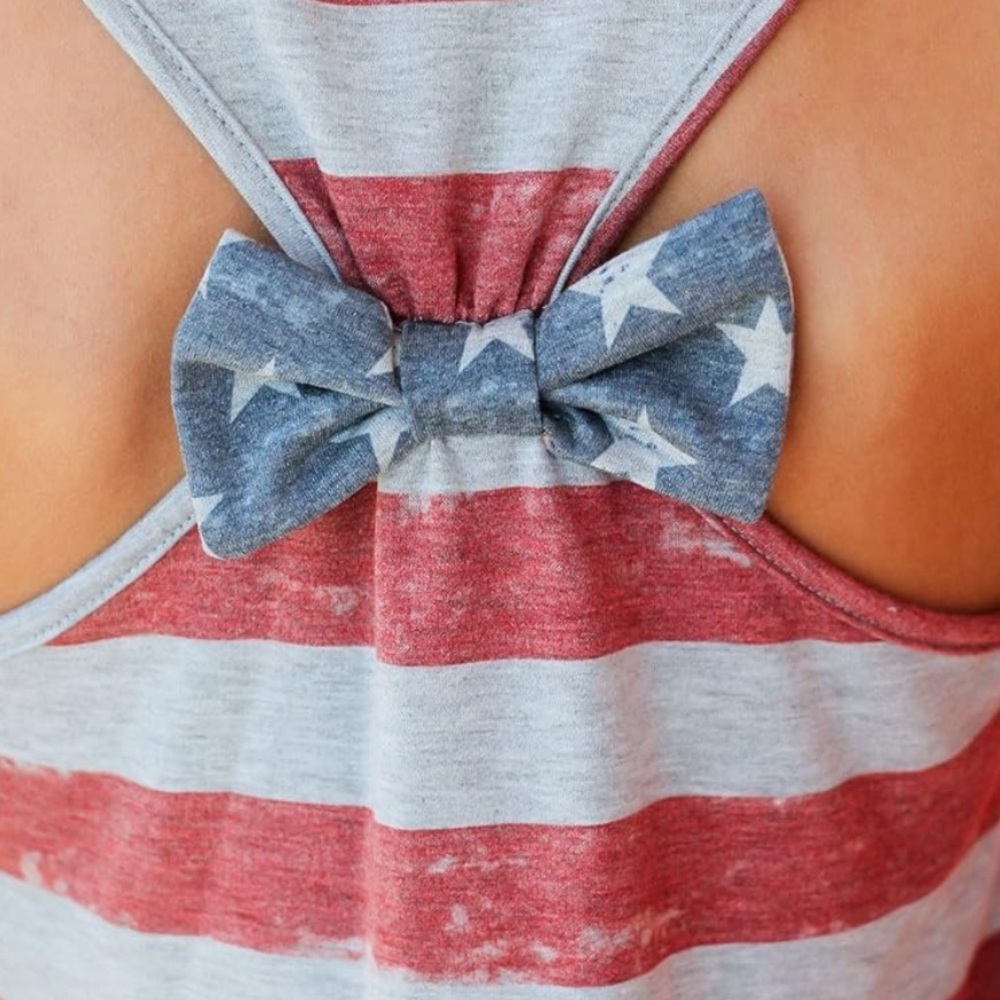 Women's American Flag Racerback Tank - Picture 7 of 10